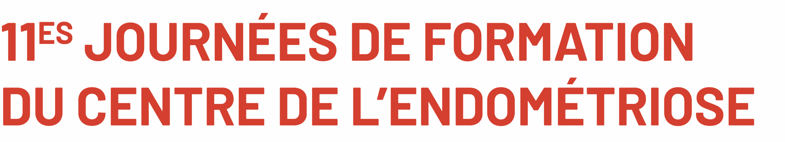 11e journées de formation du centre de l'endométriose
